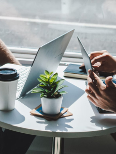 Modern software development workspace showcasing our commitment to secure coding practices